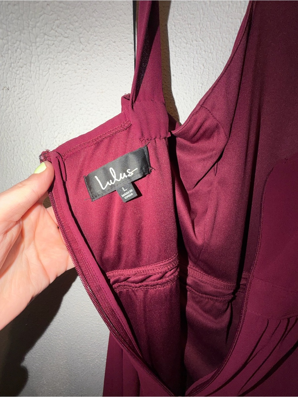 Lulu's Burgundy Crisscross Back Maxi Dress - Picture 3 of 3